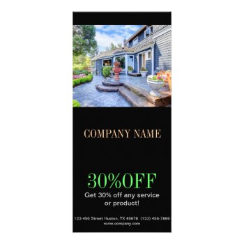 Modern Home Renovation Remodeling  Real Estate Rack Card by WhenWestMeetEast at Zazzle