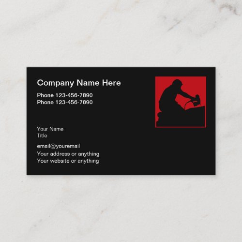 Modern Home Roofing Services Business Card