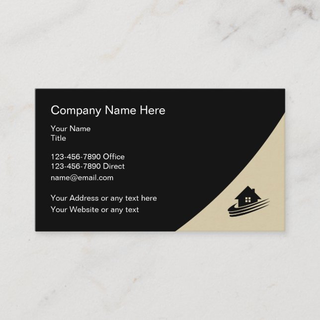 Modern Home Services Business Card (Front)