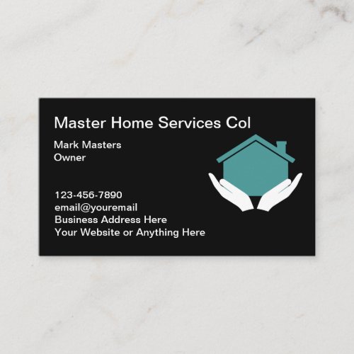 Modern Home Services Business Cards