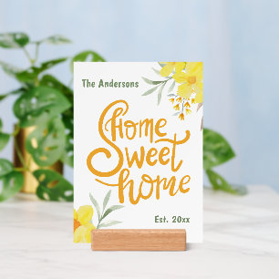 Modern Home Sweet Home Personalized Elegant Decor Holder