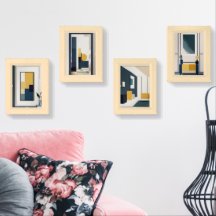 Modern Home Wall Art Set of 4