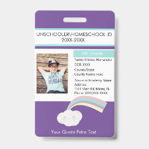 Modern Homeschooling Unschooling Student Cloud Badge