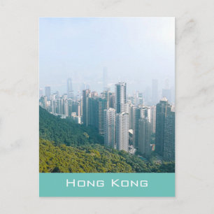 Modern Hong Kong Victoria's Peak travel Postcard
