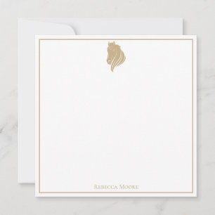 Modern Horse Equestrian Note Card