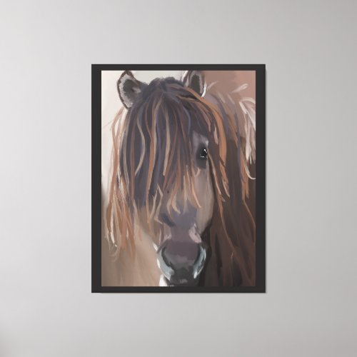 Modern Horse Painting Canvas Print