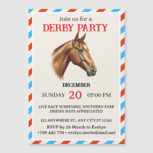 Modern Horse Racing Event Invitation