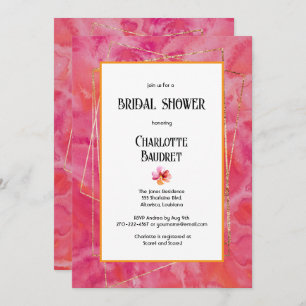 Modern Hot Color Invitation