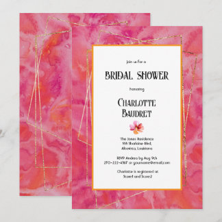 Modern Hot Color Invitation