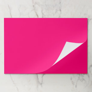 Modern hot pink plain solid color party placemats