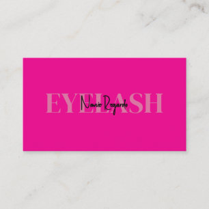 Modern Hot Pink Salon Business Card 