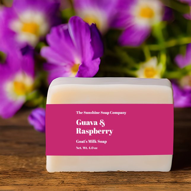 Modern Hot Pink Soap Belly Band (Creator Uploaded)