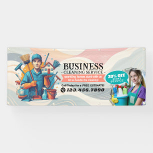 Modern House Cleaning Maid Service Housekeeping Banner