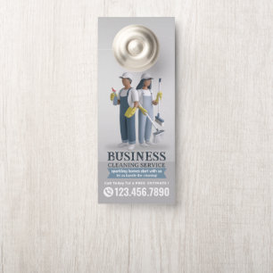 Modern House Cleaning Maid Service Housekeeping Do Door Hanger