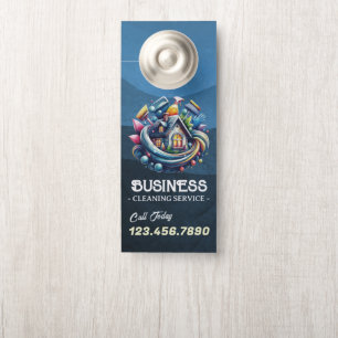 Modern House Cleaning Maid Service Housekeeping Door Hanger