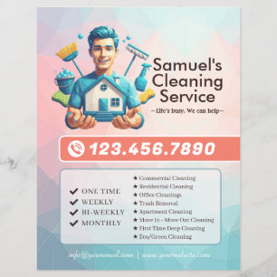 Modern House Cleaning Maid Service Housekeeping Flyer