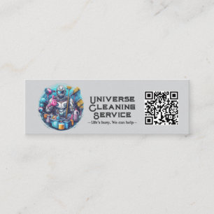 Modern House Cleaning Maid Service Housekeeping Mini Business Card