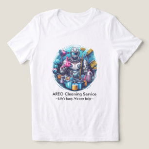 Modern House Cleaning Maid Service Housekeeping Tri-Blend Shirt