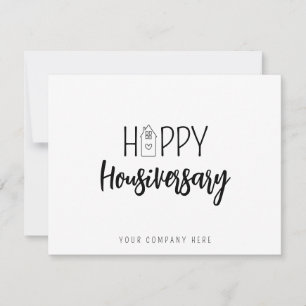 Modern House Icon Happy Housiversary Card