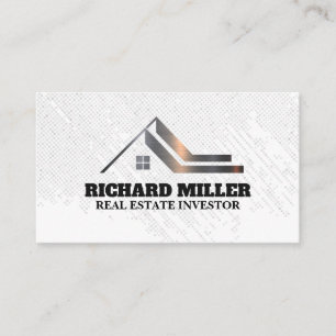 Modern House Logo Real Estate Business Card