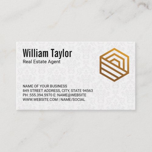 Modern House Logo  Real Estate Professional Business Card