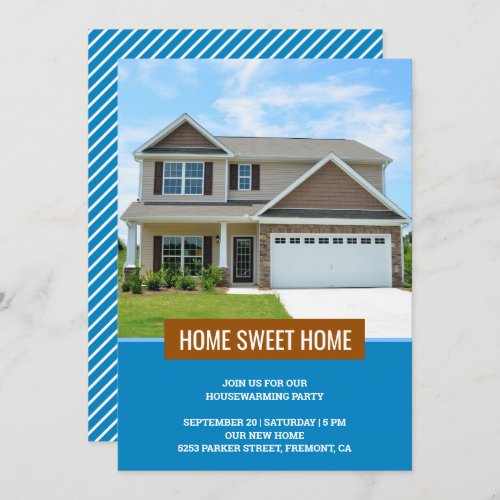 Modern House Photo Housewarming Party Invitation