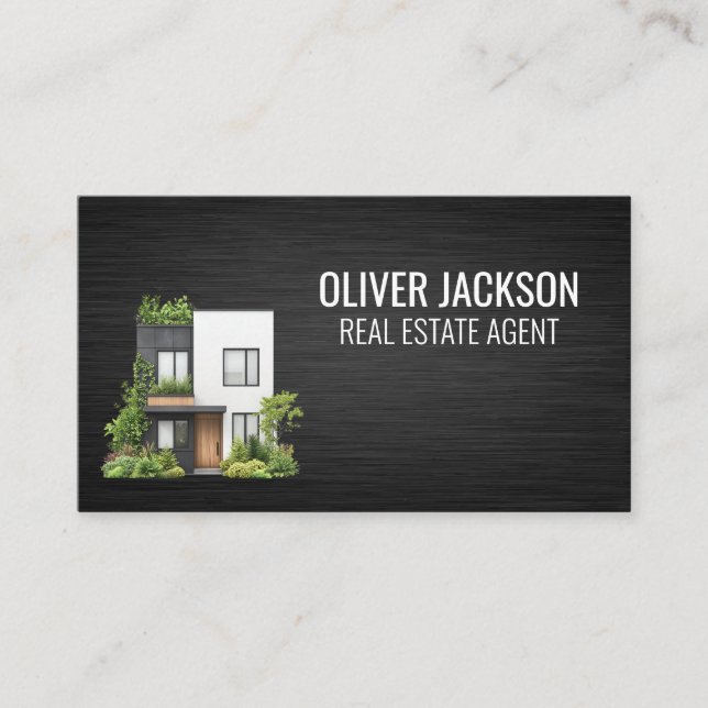 Modern House | Real Estate Business Card (Front)