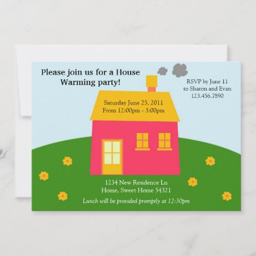 Modern House Warming Invite