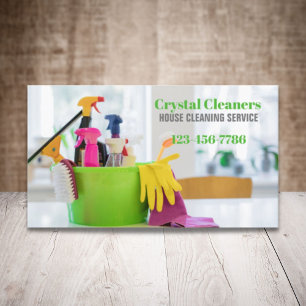 Modern Housekeeper Maid Services Housekeeping Business Card