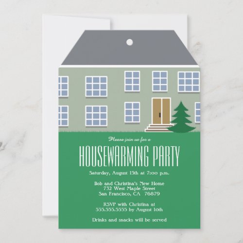Modern housewarming party invitation