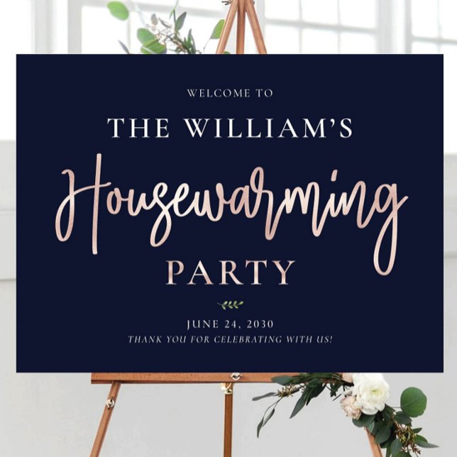 Modern Housewarming Party Welcome Sign, New Home  Foam Board (Creator Uploaded)