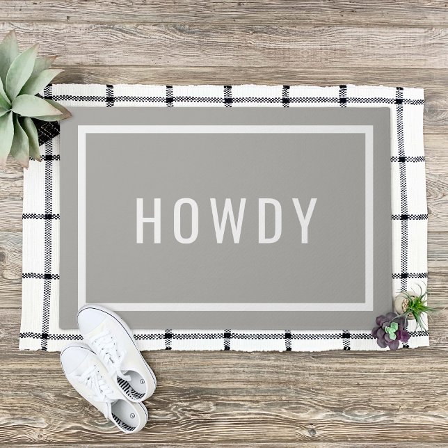 Modern Howdy | Editable Colors Doormat (Creator Uploaded)