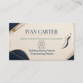 Modern HR Business Card. Card