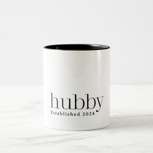 Modern Hubby Husband Two_Tone Coffee Mug