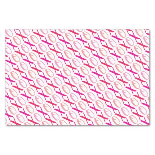 Modern Hugs  Kisses XOXO Valentines Day Tissue Paper