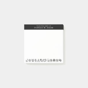 Modern Human Anatomy Science Sketch Personalized Post-it Notes