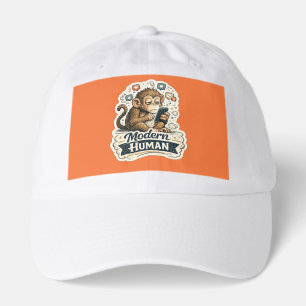 Modern Human Monkey T-Shirt Funny Ape Evolution Hat
