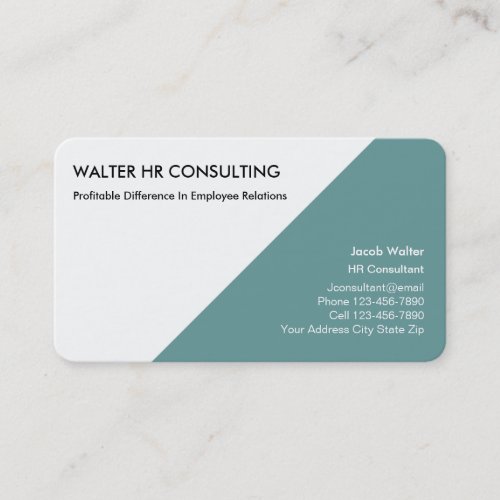 Modern Human Resources Business Cards