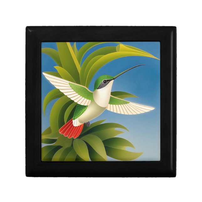 Modern Hummingbird Gift Box (Front)