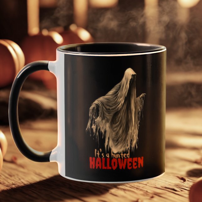 Modern Humor Gothic Horror Spooky Halloween Ghost Mug (Creator Uploaded)
