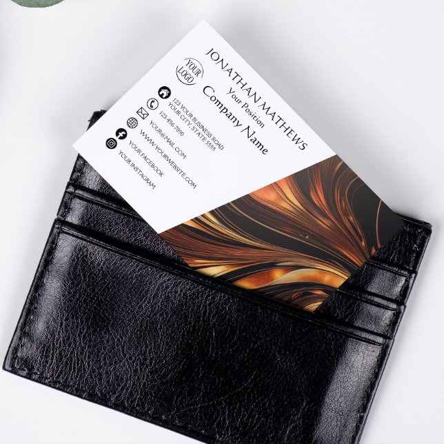 Modern I Abstract Business Card Magnet (Creator Uploaded)