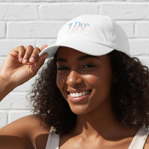 Modern I Do Crew Pastel Gradient Bridesmaid Hat