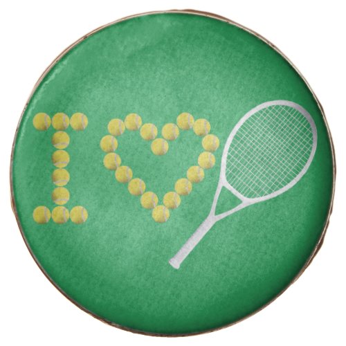 Modern I Love Tennis Green Chocolate Covered Oreo