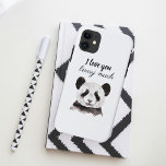 Modern I Love You Beary Much Black And White Panda iPhone 11 Case<br><div class="desc">Our collection includes a variety of products that make for heartfelt and thoughtful gifts. From cozy throw pillows to stylish tote bags, you can spread the love with these delightful pandas wherever you go. The minimalist design adds a touch of sophistication to your accessories while conveying a sweet message. Whether...</div>