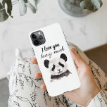 Modern I Love You Beary Much Black And White Panda iPhone 11Pro Max Case<br><div class="desc">Our collection includes a variety of products that make for heartfelt and thoughtful gifts. From cozy throw pillows to stylish tote bags, you can spread the love with these delightful pandas wherever you go. The minimalist design adds a touch of sophistication to your accessories while conveying a sweet message. Whether...</div>