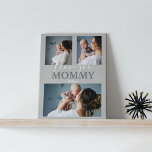 Modern I Love You Mommy | 3 Photo Collage Plaque<br><div class="desc">Moms will love these contemporary 3 photo collage plaque, with a script font which says 'I LOVE YOU' and in bold says 'MOMMY'. The perfect gift for a new mom, stepmom, bonus mom, or like a mom, for mothers day, birthdays or any other occassion! All the text can be easily...</div>