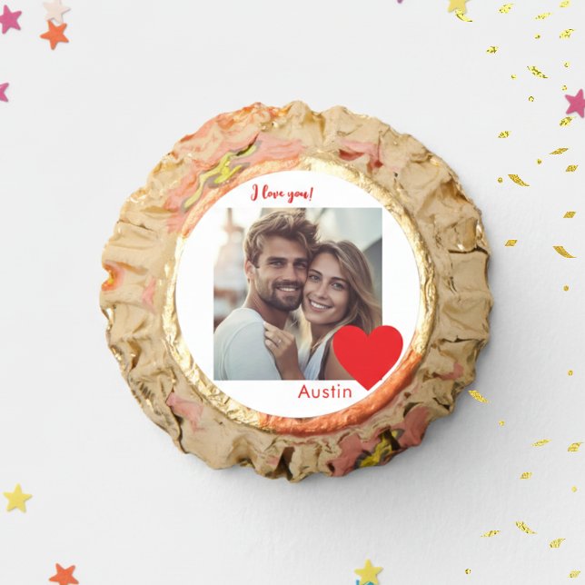 Modern I LOVE you, valentine's day photo Reese's Peanut Butter Cups (Creator Uploaded)