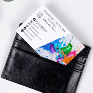 Modern I Oil Paint Abstract Business Card