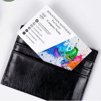 Modern I Oil Paint Abstract Business Card
