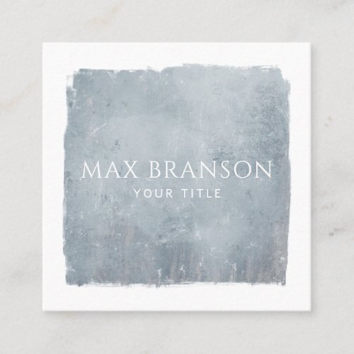 Modern Ice Blue Square Business Card